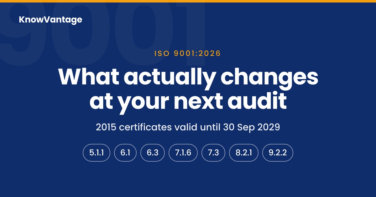 ISO 9001:2026 Changes: What Your Auditor Will Ask